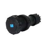 PCE 125A 230V 2P+E Socket, Black (2435-6xs)