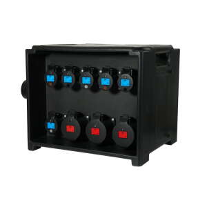 Elumen8 MERZ Distribution Box 63A 3PH to 32A/16A RCBO (Midnight Black)