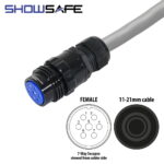 Elumen8 Socapex 7-Pin Line Female Socket 11-21mm