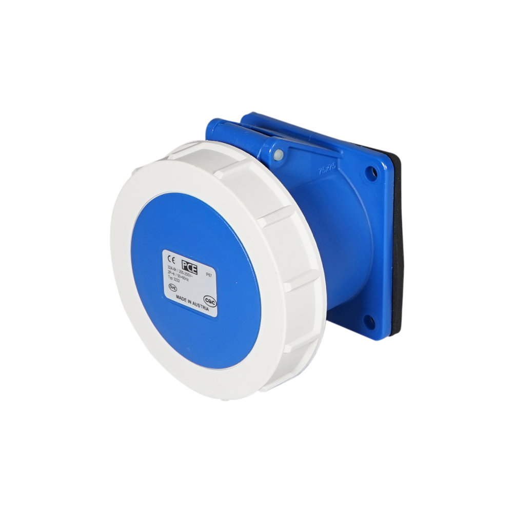 PCE 32A 230V IP67 2P+E Panel Socket (3232-6) PCE 32A 230V IP67 2P+E Panel Socket (3232-6)