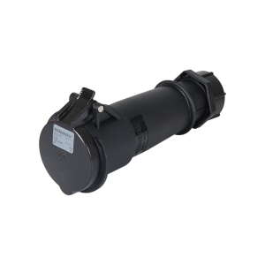 Mennekes 32A 230V 2P+E IP44 AM-TOP Socket, Black (522ZB)