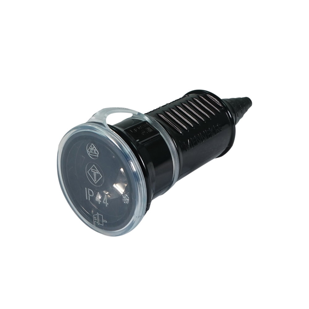 Mennekes 16A 230V 2P+E IP44 Black Schuko Socket (10755) Mennekes 16A 230V 2P+E IP44 Black Schuko Socket (10755)