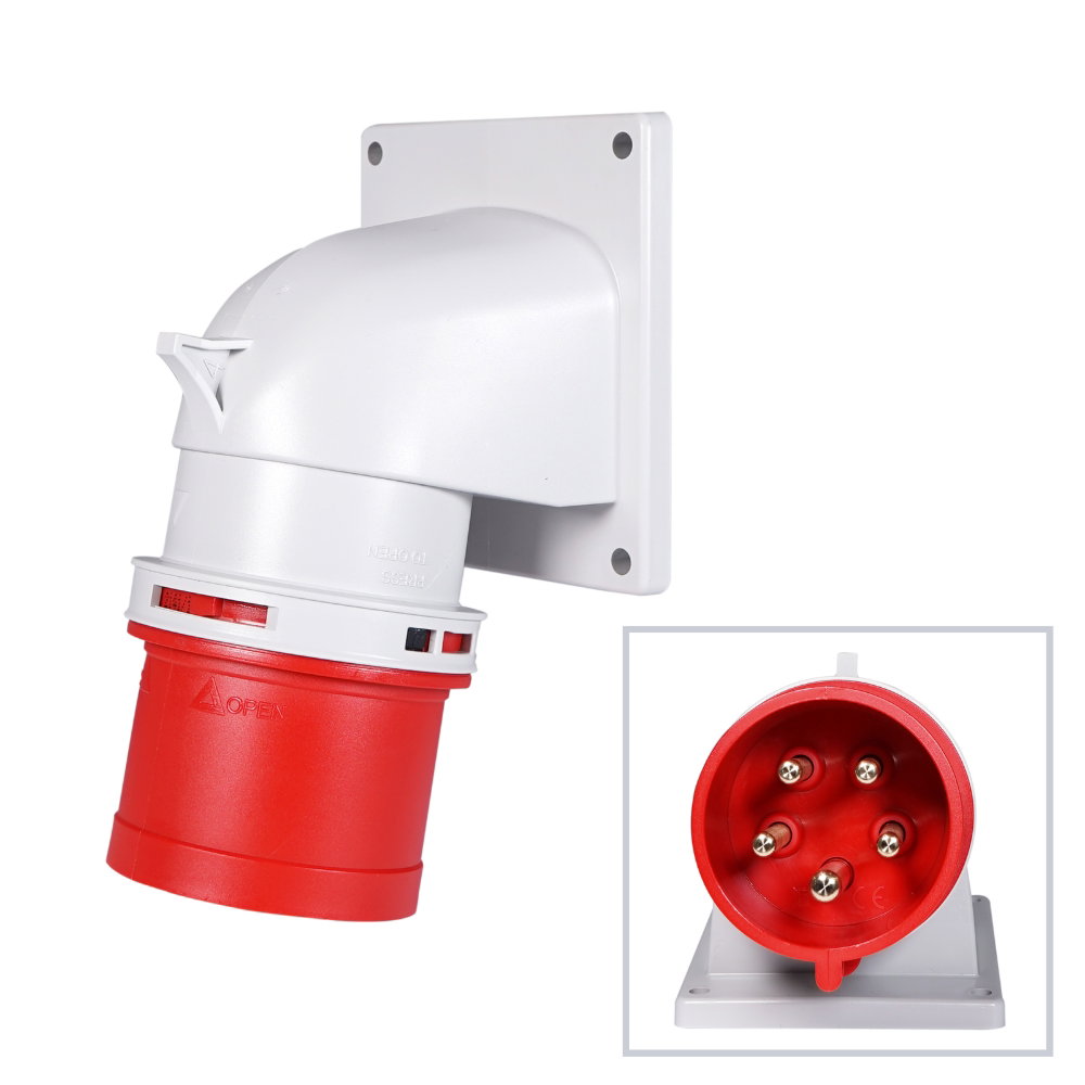 PCE 32A 415V 3P+N+E Angled Appliance Inlet (77725-6) PCE 32A 415V 3P+N+E Angled Appliance Inlet (77725-6)