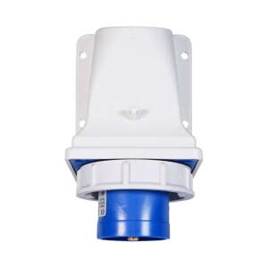 PCE 16A 230V 2P+E IP67 Wall Mount Angled Inlet (5132-6k)
