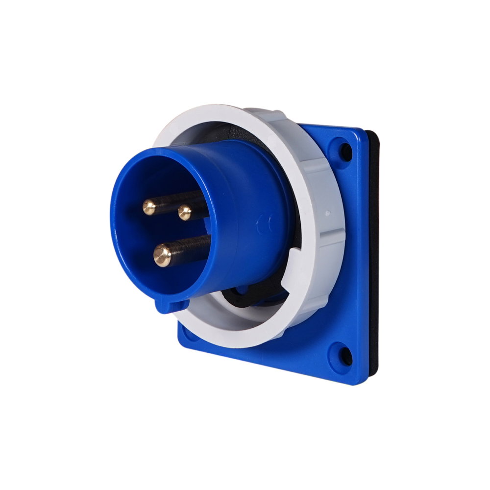 PCE 16A 230V 2P+E IP67 Panel Inlet (6132-6) PCE 16A 230V 2P+E IP67 Panel Inlet (6132-6)