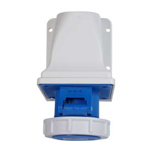 PCE 16A 230V 2P+E IP67 Wall Mount Angled Socket (1132-6)