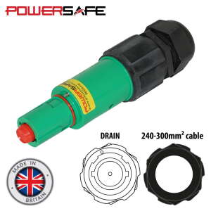 Elumen8 Powersafe 800A Line Drain 240mm2 Earth Green