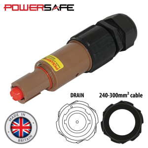 Elumen8 Powersafe 800A Line Drain 240mm2 L1 Brown