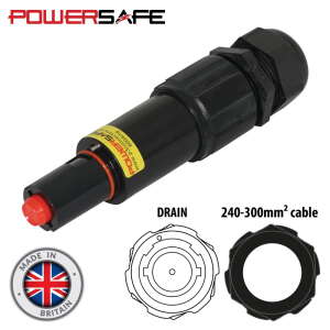Elumen8 Powersafe 800A Line Drain 240mm2 L2 Black