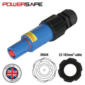 Elumen8 Powersafe 500A Line Drain 150mm2 Neutral Blue