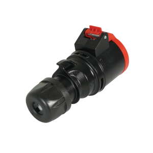 PCE 16A 415V 3P+E Socket Red/Black (214-6sx)