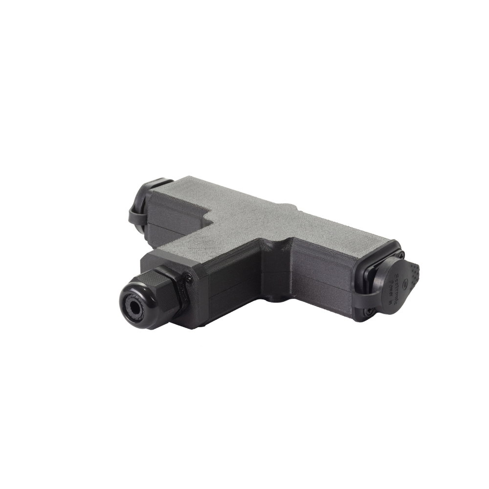 Elumen8 Truelink T-Piece: 1 In 1 Out with 20mm Gland TR1-F Elumen8 Truelink T-Piece: 1 In 1 Out with 20mm Gland TR1-F