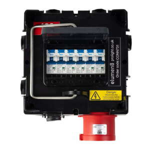 PCE IMST Distribution Box 32A 415V In, 6 x TR1 IP65 Out