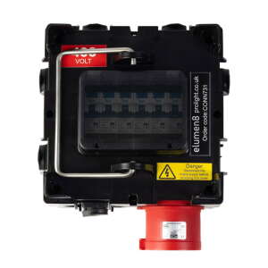PCE IMST Distribution Box 32A 415V In, 6 x TR1 IP65 Out