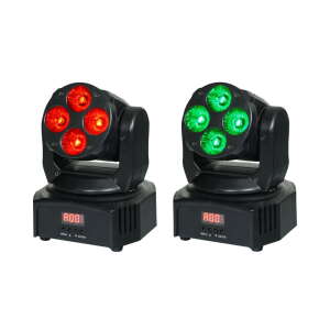 Equinox Fusion 40 Twin Pack 4 x 9W Quad LED Moving Heads