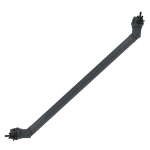 Global Truss 1.0m Corner Brace with Half Coupler Stage Black (5050B)