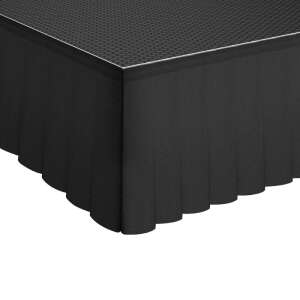 Global Truss GT Stage Deck Serge Pleated Skirt 205 x 60cm