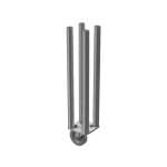 Global Truss GT Stage Deck 90cm 4 Way Round Leg with Castor