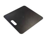 Global Truss Curtain Call Pipe and Drape 450 x 450mm Black Base Plate (Requires Spigot)