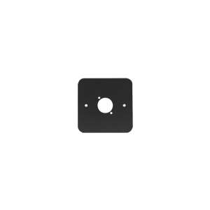 Penn Elcom Single Gang D-Type Wall Plate, Black (81511-RC)