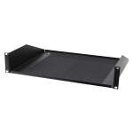 Penn Elcom 2U 19″ Vented Rack Mount Shelf, Black (R1194/2UVK)