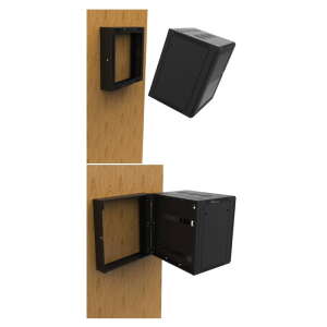 Penn Elcom 6U Wall Mount Rear Hinged Rack Frame (R6400-RHF-6U)