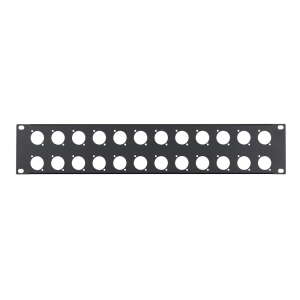 Penn Elcom 2U 19″ Punched Rack Panel, 24 x D-Series (R1269/2UK/24)