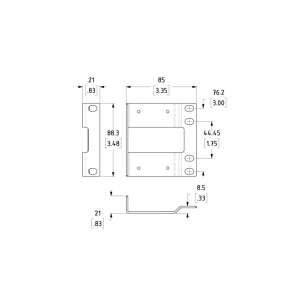 Penn Elcom Rack Drawer Rear Support Kit (R2292-RSB-KIT)