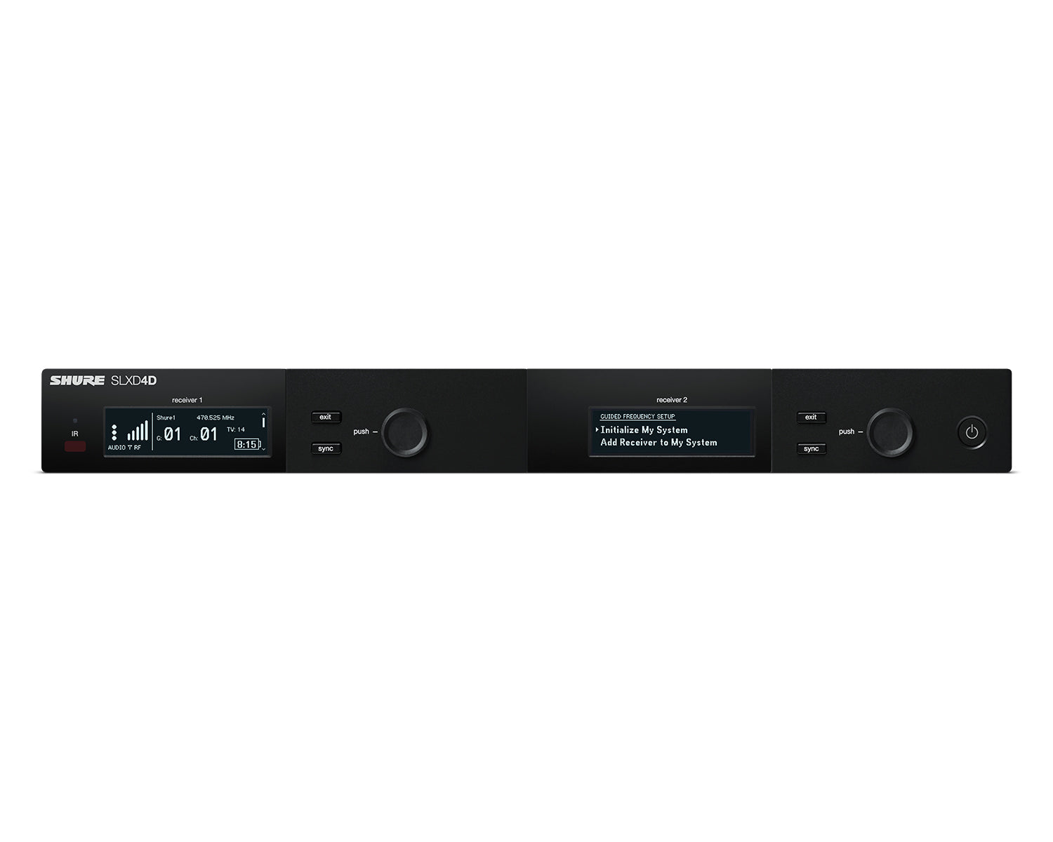 Shure SLXD4D Dual Wireless Rackmount Receiver K59 (606-650 MHz)