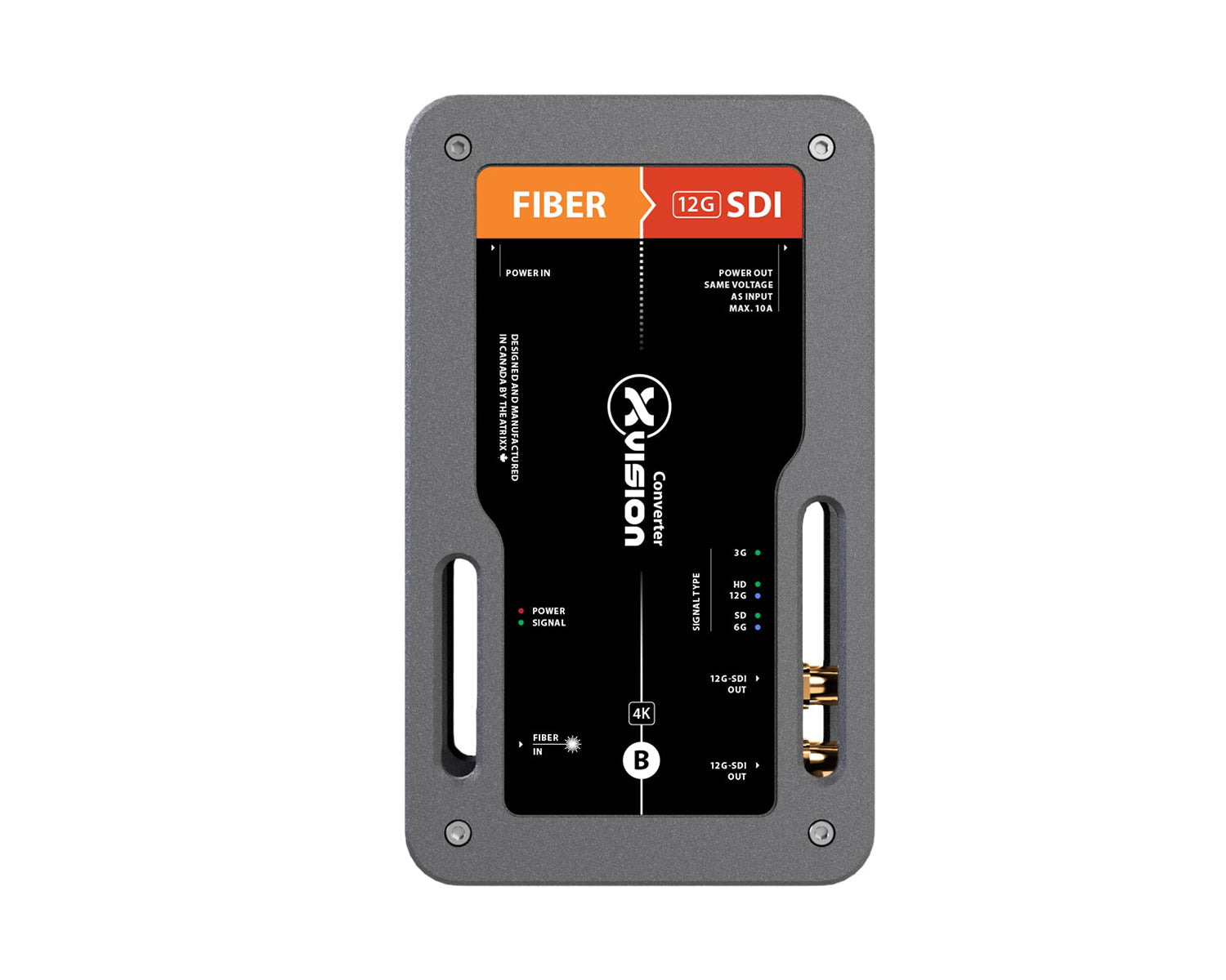 Theatrixx xVision 4K Fibre to SDI Converter - MultiMode opticalCON DUO to 12G-SDI