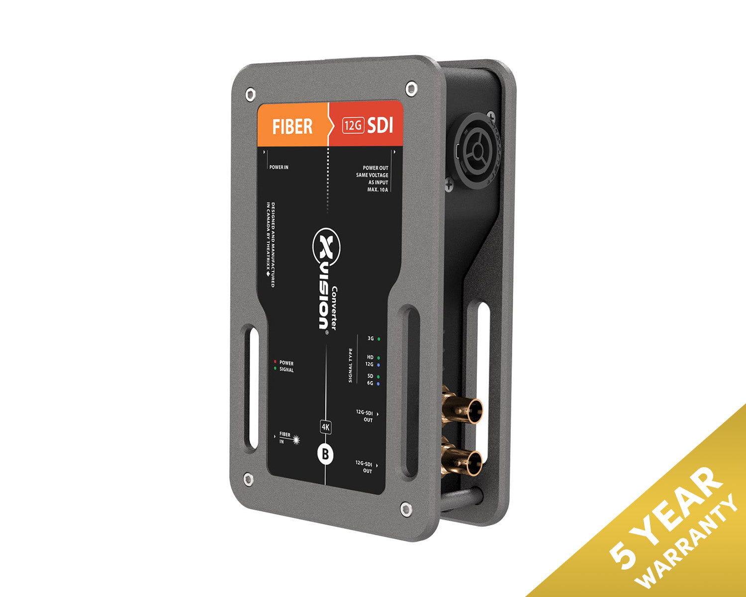 Theatrixx xVision 4K Fibre to SDI Converter - SingleMode opticalCON DUO to 12G-SDI