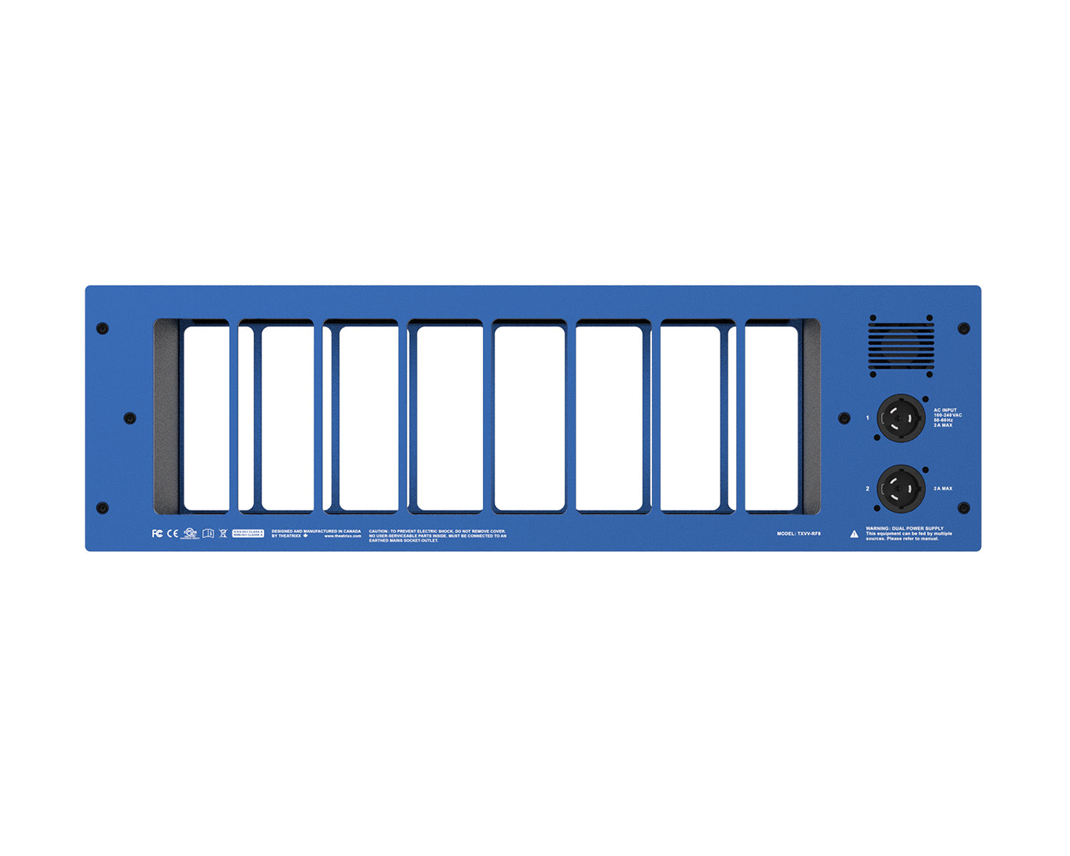 Theatrixx xVision RF8 Reversible 8-Bay Powered Converter Chassis