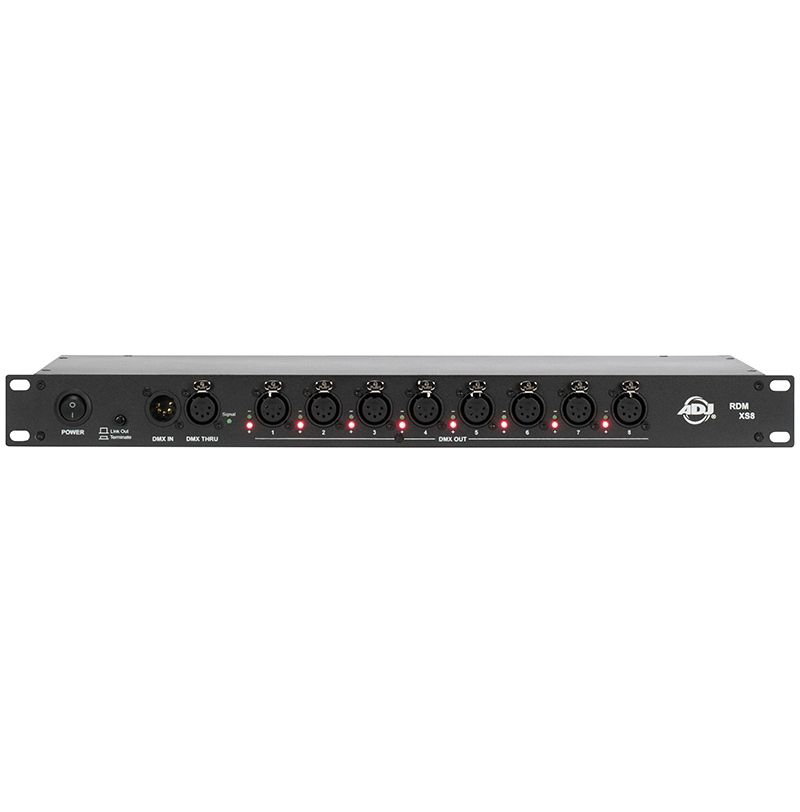 ADJ RDM XS8 1U 8-Way DMX / RDM Splitter