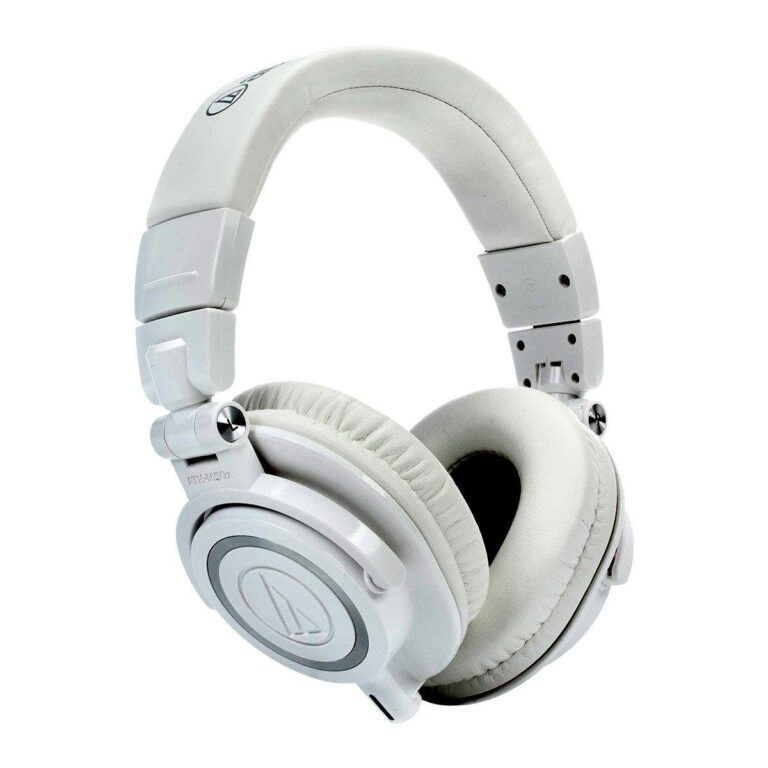 Audio Technica ATH-M50XWH Studio Monitor Headphones (White)