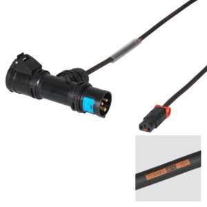 Elumen8 1m 1mm H07RN-F 16A T-Connect - C13 IEC Lock Cable