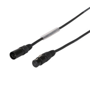 LEDJ 1.5m 5-Pin Male XLR – 5-Pin Female XLR DMX Cable
