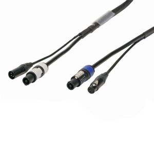 Elumen8 5m Combi 2.5mm Neutrik powerCON / 3-Pin DMX Cable