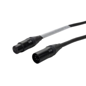 Elumen8 1m 5-Pin Neutrik Male - Female XLR eLumen8 2-Pair DMX Cable