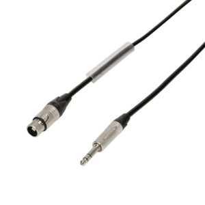 Elumen8 3m Neutrik TRS Jack - XLR Female Microphone Cable, Silver