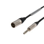 Elumen8 1m Neutrik TRS Jack - XLR Male Microphone Cable, Silver
