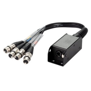 LEDJ etherCON to DMX Multicore Adaptor 5-Pin Female XLR Tails