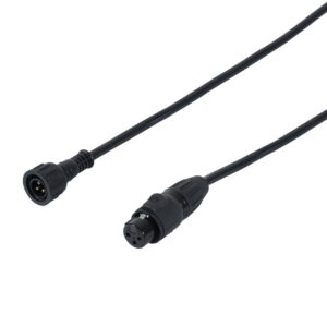 LEDJ 0.5m Hydralock DMX Male - Seetronic IP XLR 3-Pin Female Cable