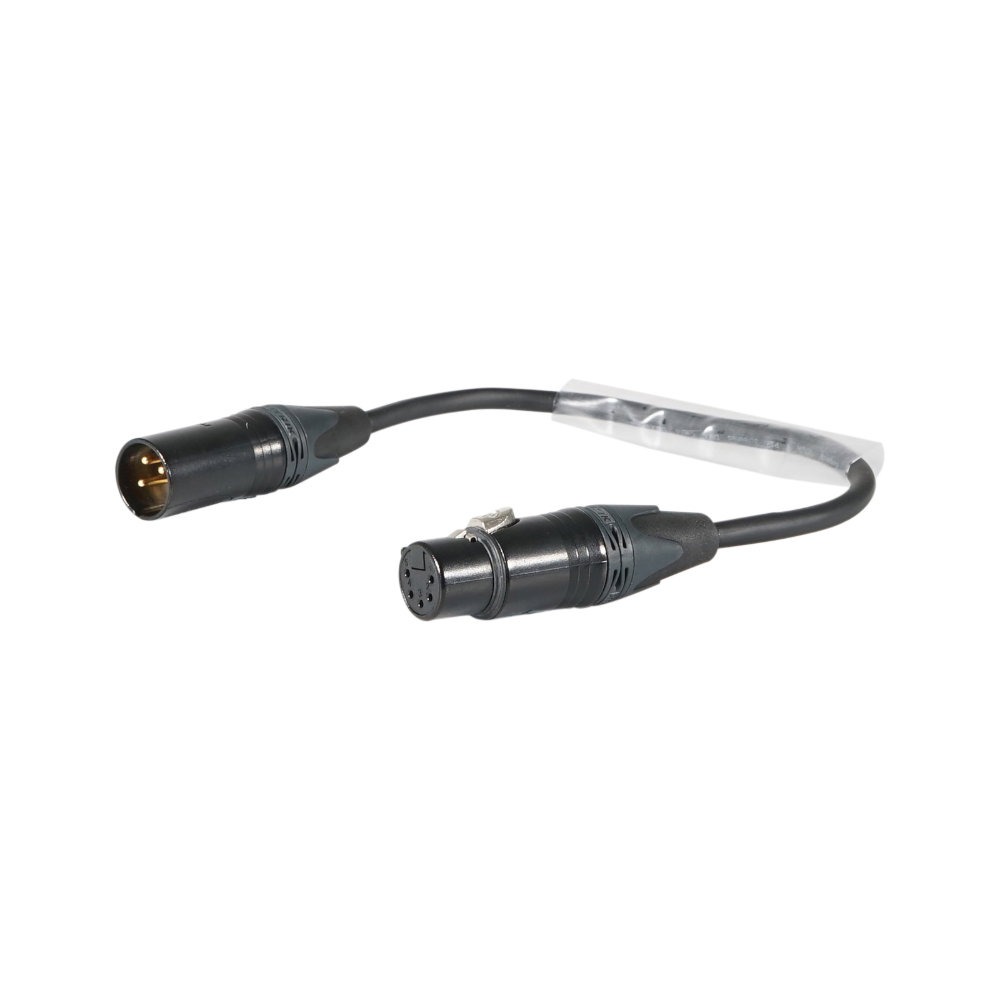 Elumen8 DMX Adaptor 3-Pin Male XLR to 5-Pin Female XLR Elumen8 DMX Adaptor 3-Pin Male XLR to 5-Pin Female XLR