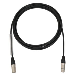 Elumen8 3m Neutrik XLR Male - XLR Female Microphone Cable, Silver