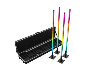 Chauvet DJ Freedom Flex Stick X4, Free-standing Wireless LED Lights with Carry Case