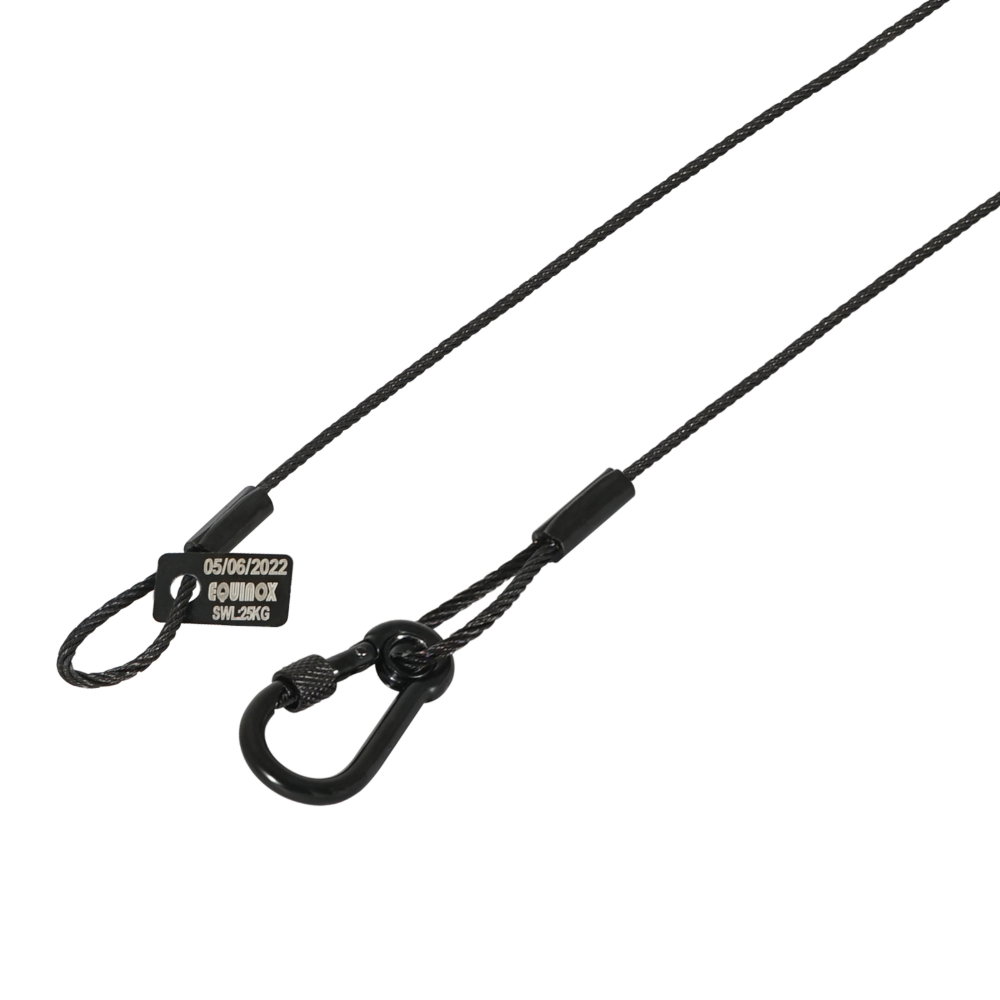 Equinox 35cm Black Stainless Steel Safety Wire 25kg Equinox 35cm Black Stainless Steel Safety Wire 25kg