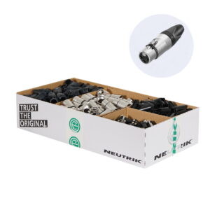 Neutrik XLR 3-Pin Female Socket Pack of 100 (NC3FXX-D)