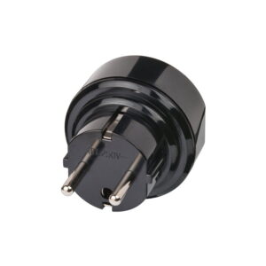 LEDJ Black Euro Plug Adaptor