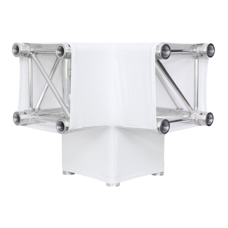 LEDJ White 3 Way 90 Degree Corner Quad Truss Sleeve/Sock LEDJ White 3 Way 90 Degree Corner Quad Truss Sleeve/Sock