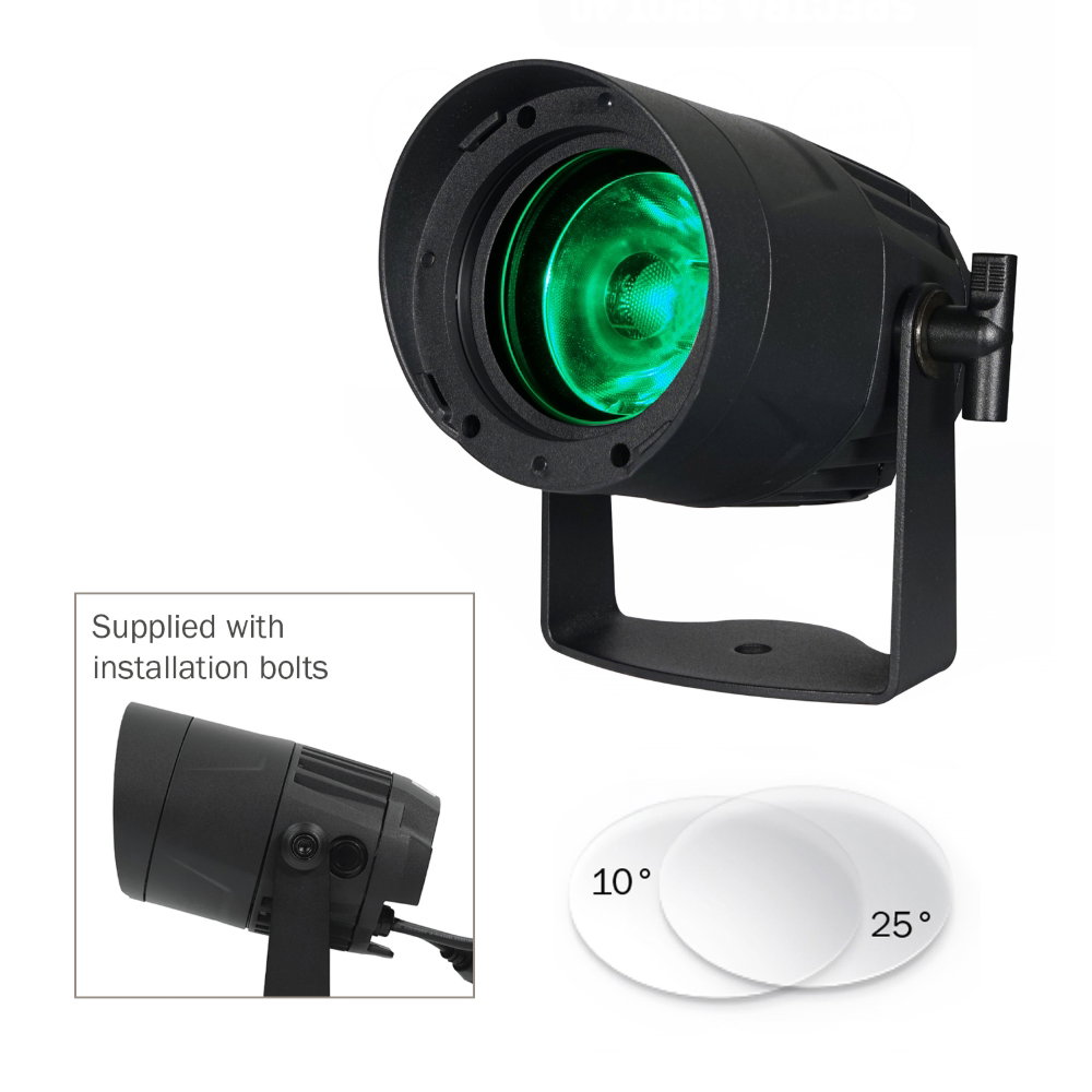 LEDJ Spectra Spot 40 RGBW Exterior Fixture LEDJ Spectra Spot 40 RGBW Exterior Fixture